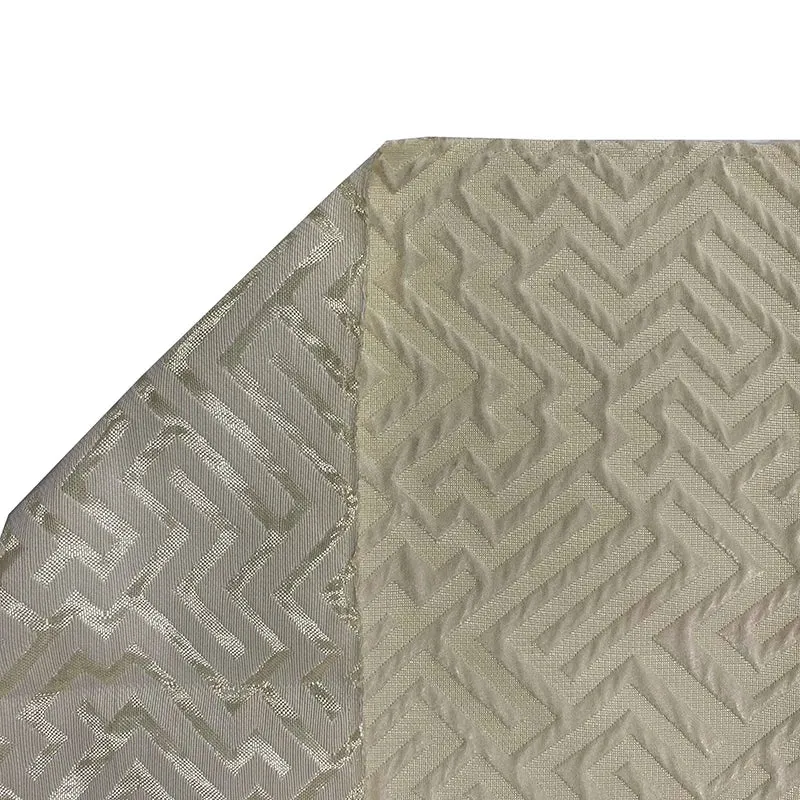 High Quality Jacquard Yarn Dyed Fabric Geometry Patterns Anti-Static Wholesale Sofa Upholstery with Woven Technique