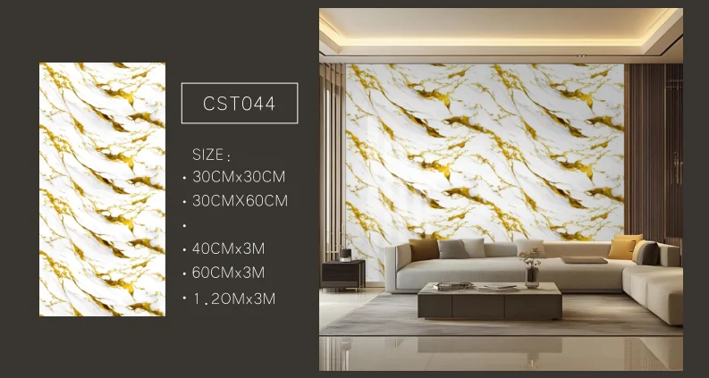 Modern Geometric Waterproof 3D Foam PVC Wall Sticker Roll Self Adhesive Peel Stick Wall Panels for Interior Home Decoration