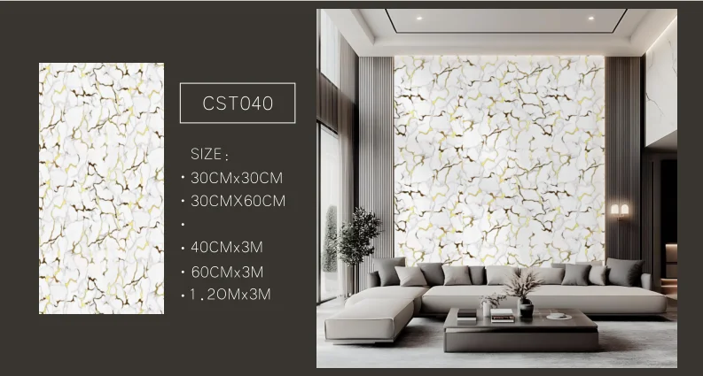 Modern Geometric Waterproof 3D Foam PVC Wall Sticker Roll Self Adhesive Peel Stick Wall Panels for Interior Home Decoration