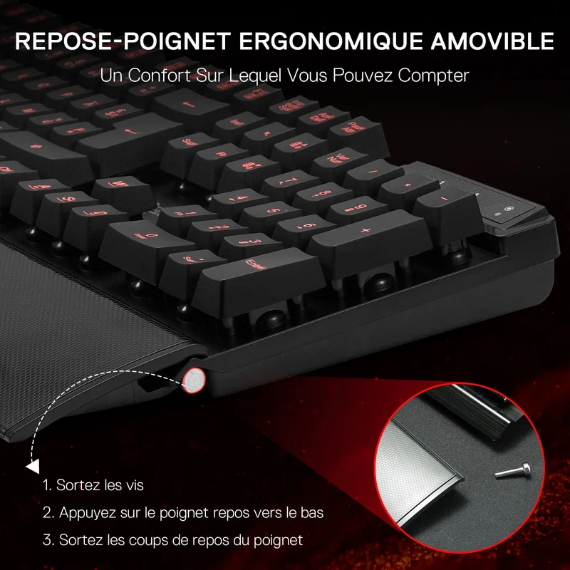 GRIFFON K505 Clavier De Jeu À Membrane Filaire (French Layout Only)