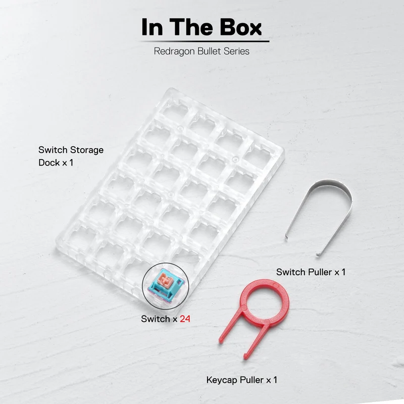 BULLET-R A113 Mechanical Switch (24 pcs Switches, Red Equivalent)
