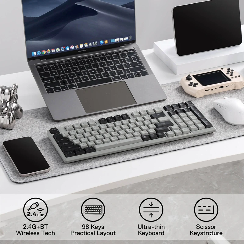BK7114 Scissor Low-Profile Slim Wireless Keyboard