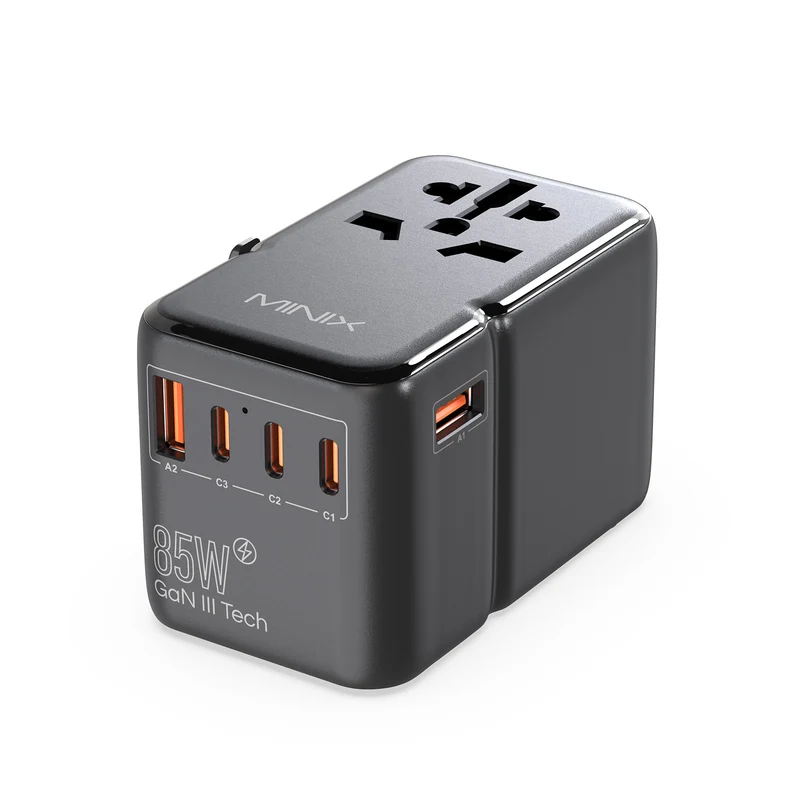 MINIX TP85 GaN-III 85W Universal Travel Adapter