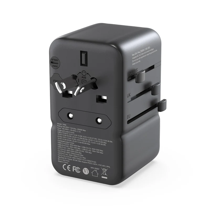 MINIX TP85 GaN-III 85W Universal Travel Adapter