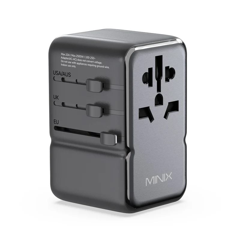 MINIX TP85 GaN-III 85W Universal Travel Adapter