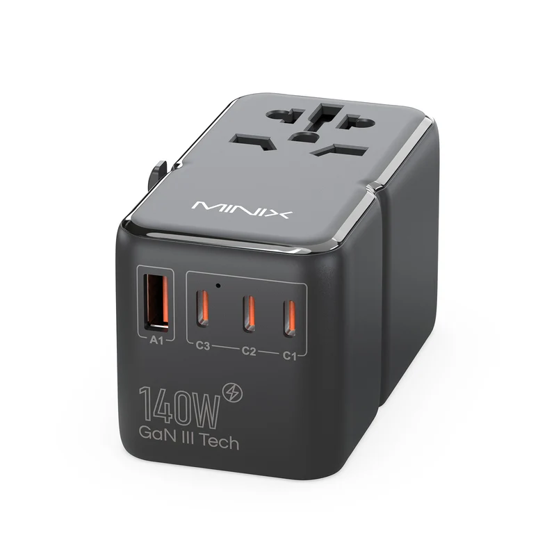 MINIX TP140 GaN-III 140W Universal Travel Adapter
