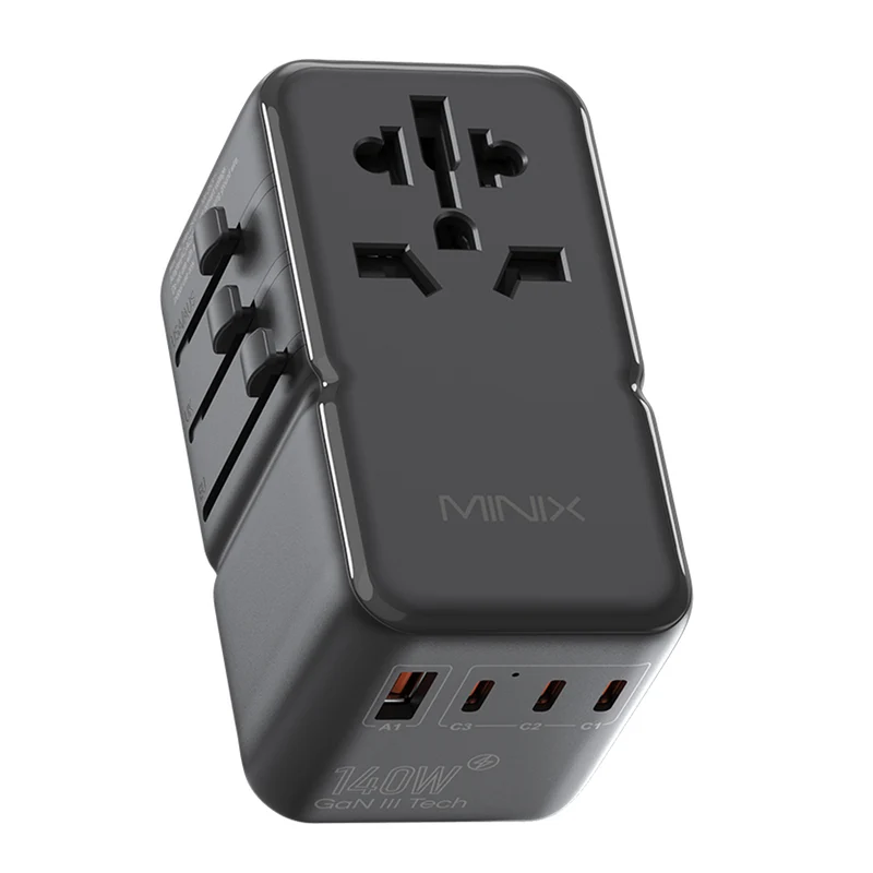 MINIX TP140 GaN-III 140W Universal Travel Adapter