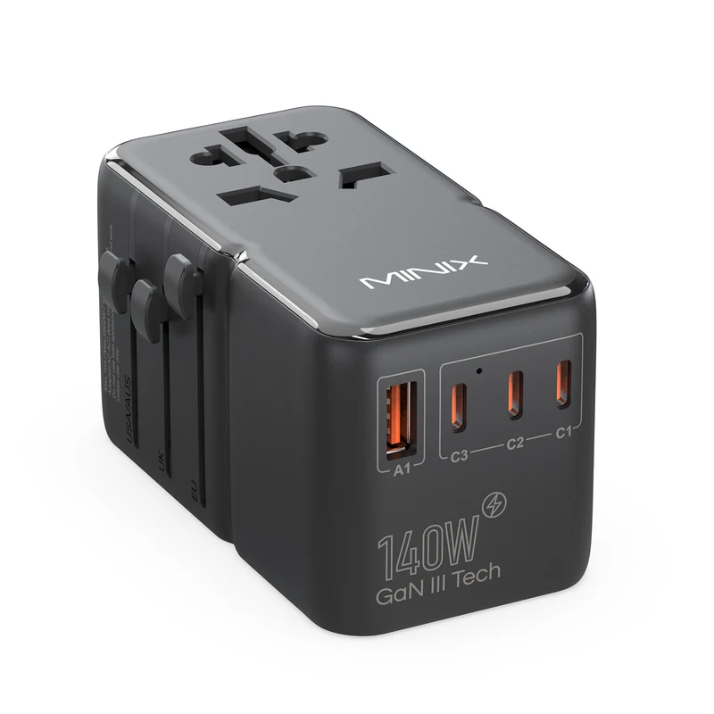 MINIX TP140 GaN-III 140W Universal Travel Adapter