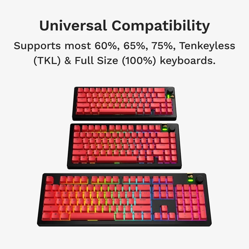 GPBT Revive Red Basics Keycaps