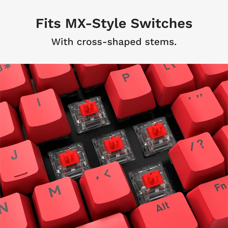GPBT Revive Red Basics Keycaps