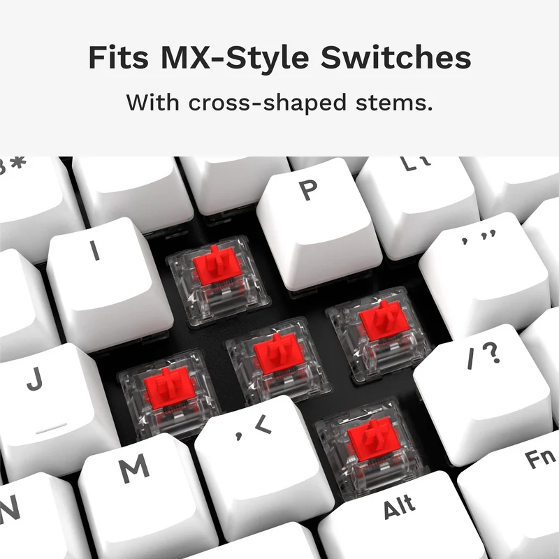 GPBT Classic White Basics Keycaps