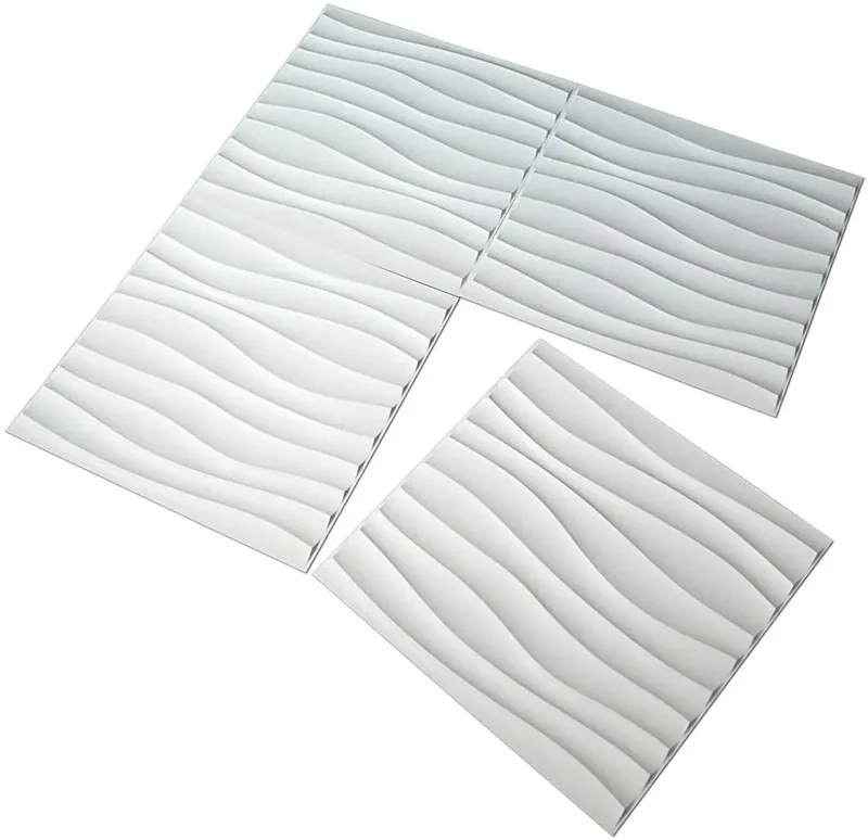 Irini Waterproof Fireproof ECO-Friendly Paintable 3D PVC Wall Panels Geometric Pattern Modern Design for Living Room Household