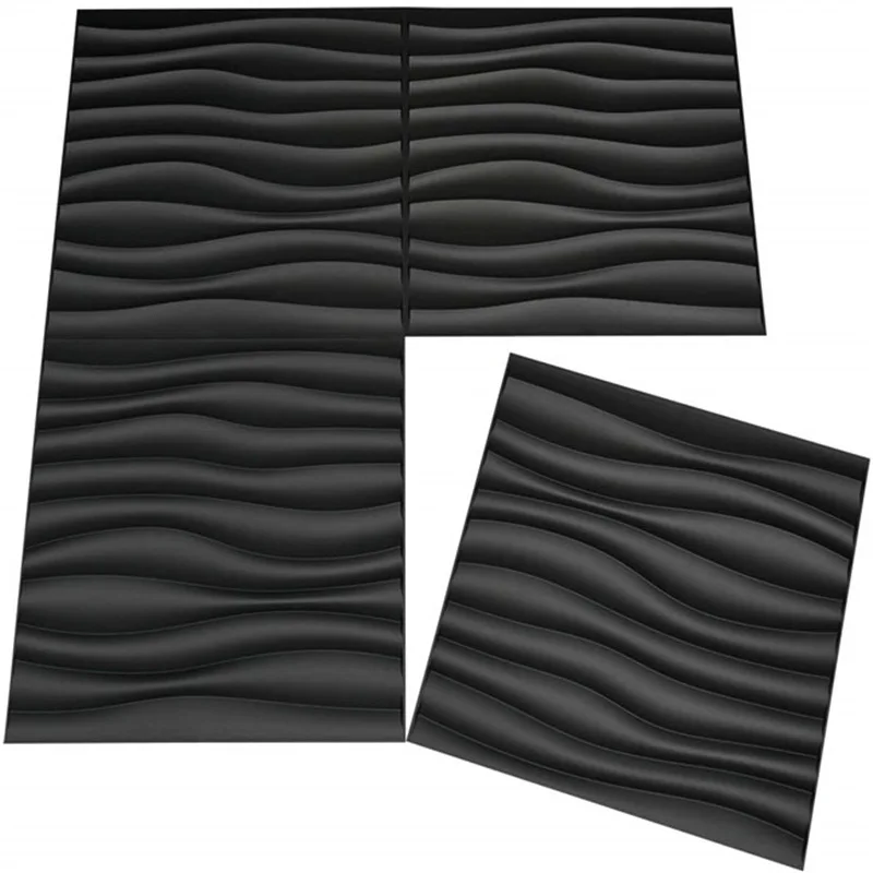 Irini Waterproof Fireproof ECO-Friendly Paintable 3D PVC Wall Panels Geometric Pattern Modern Design for Living Room Household