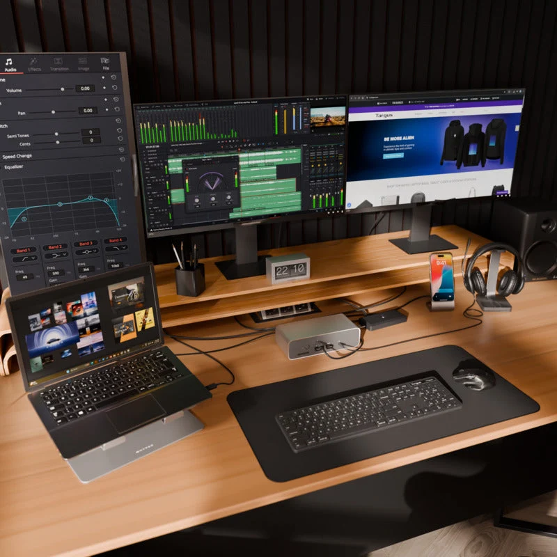 Thunderbolt™ 5-Dock mit zwei 8K- oder drei 4K-Anschlüssen und EcoSmart™-Technologie sowie 140-W-EPR