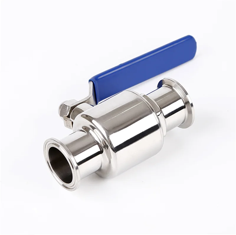 Sanitary Tri Clamp Ball Valve SS304 PTFE Seat 3/4" 1" 1.5"