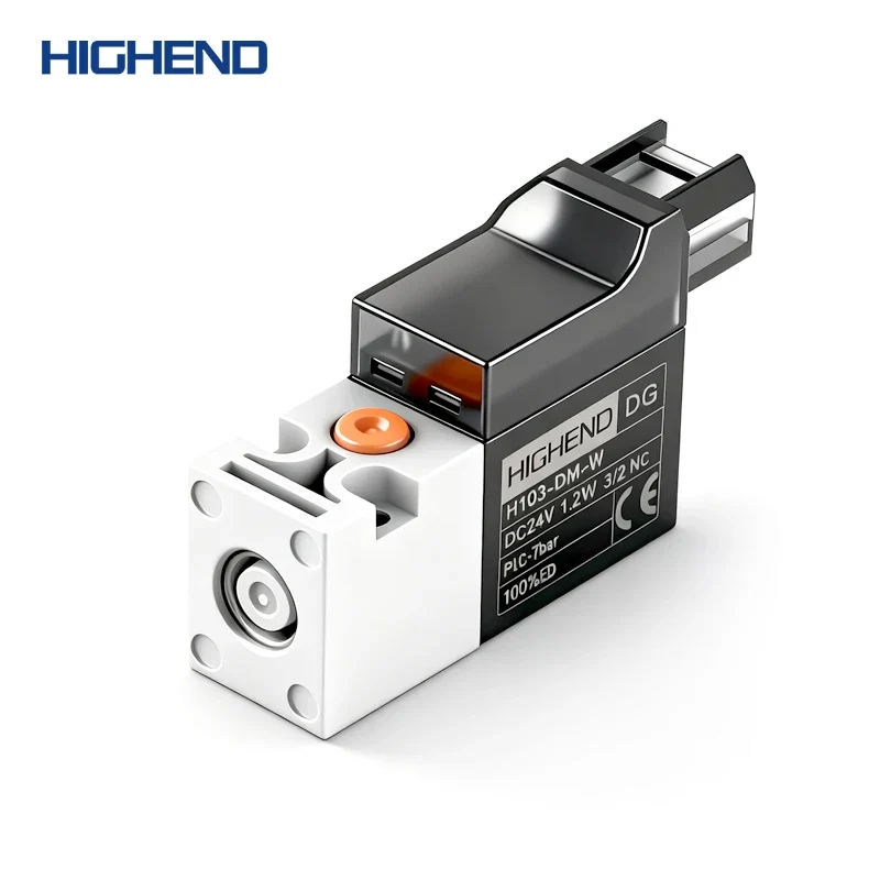 Highend 3/2 Way Direct Acting Mini Solenoid Valve 24v 10mm L/M/G-type Vacuum Plastic Mini Sock Knitting Solenoid Valve