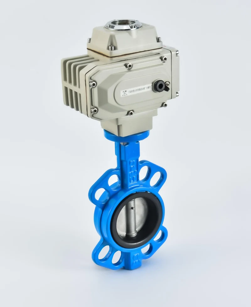 Haoye Electric D971X-16 Wafer Type Butterfly Valve PTFE Ductile Stainless Steel Cast Iron 220v24v Soft Seal Regulating Switch