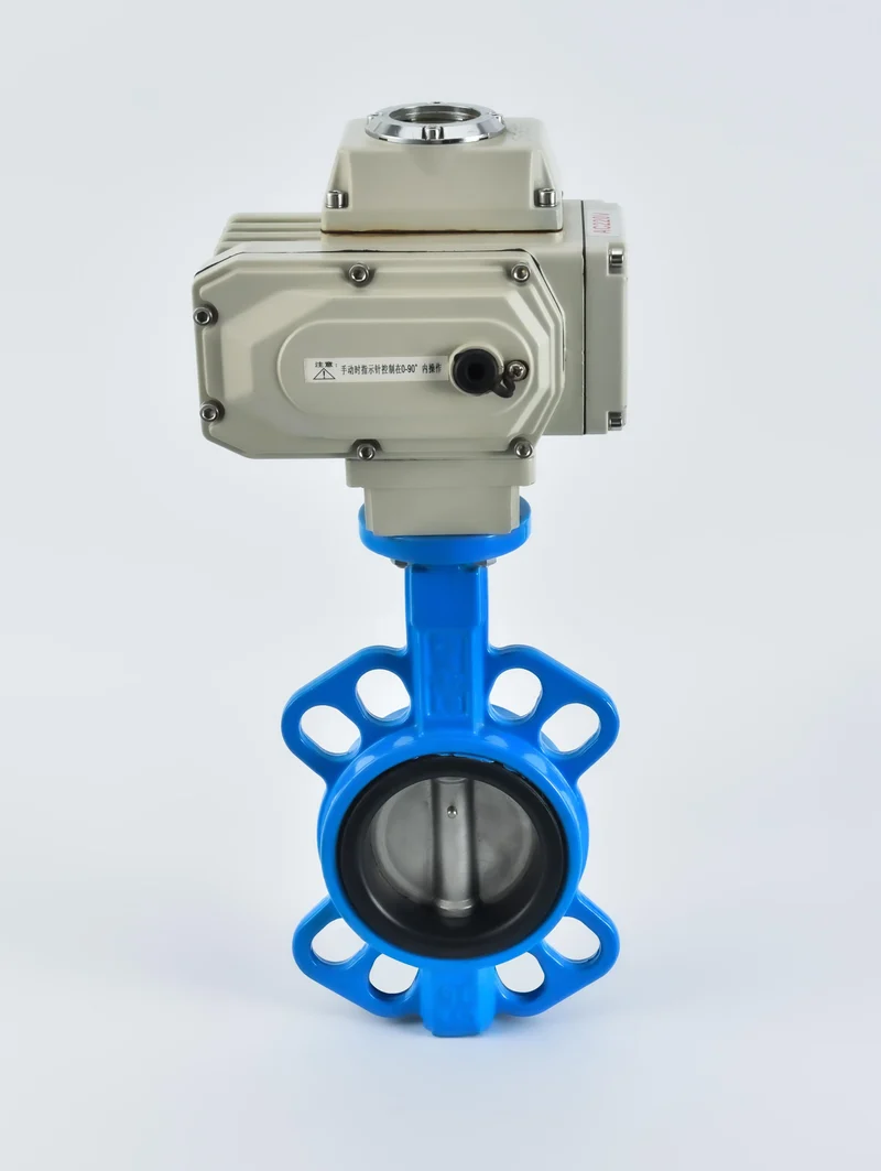 Haoye Electric D971X-16 Wafer Type Butterfly Valve PTFE Ductile Stainless Steel Cast Iron 220v24v Soft Seal Regulating Switch
