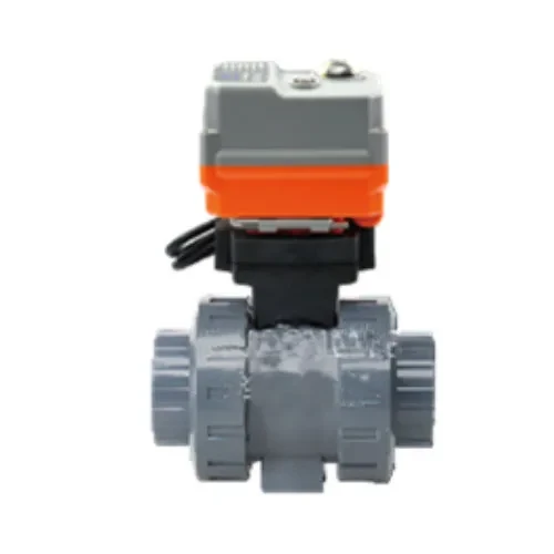 AC220V PVC UPVC Electric Ball Valve Actuator 2 Inch 4 Inch 40mm Plastic Motorized 2 Way Ball Valve for Water OEM Supported