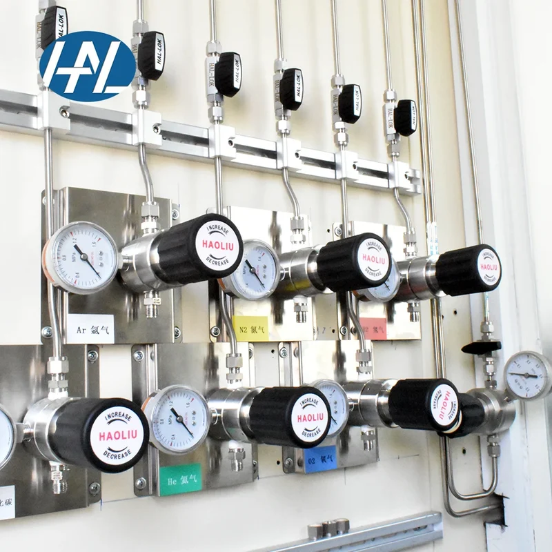 Customizable OEM Stainless Steel Pneumatic Regulator Control Panel for General Laboratory Gas Pipeline Engineering System Design