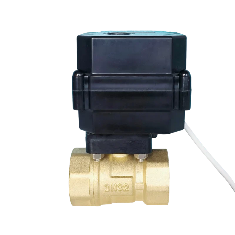 Manufacturer Supply Compact 12V 24V Motorized Actuator Electric Brass PVC Plastic Ball Valve DN50 2 Inch for Water Flow Control