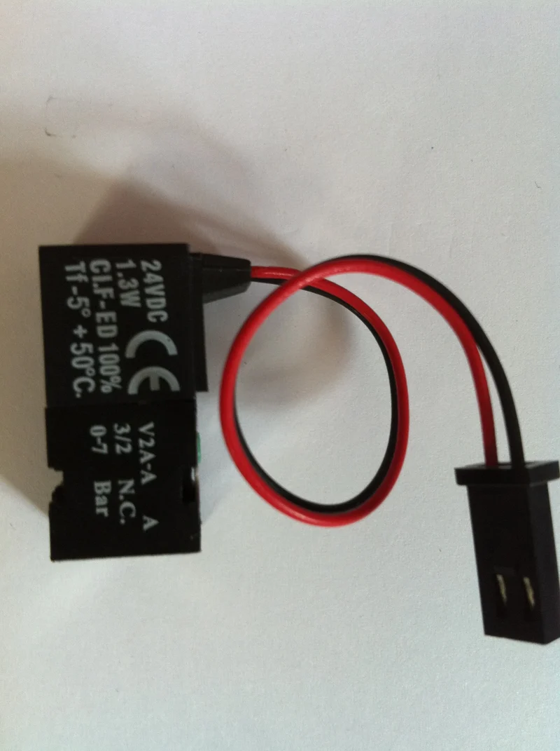 Mini 10MM Solenoid Valve for Sock Machine Wire Connector Type DC6V Small Nylon Sock Pilot Structure Manual Power