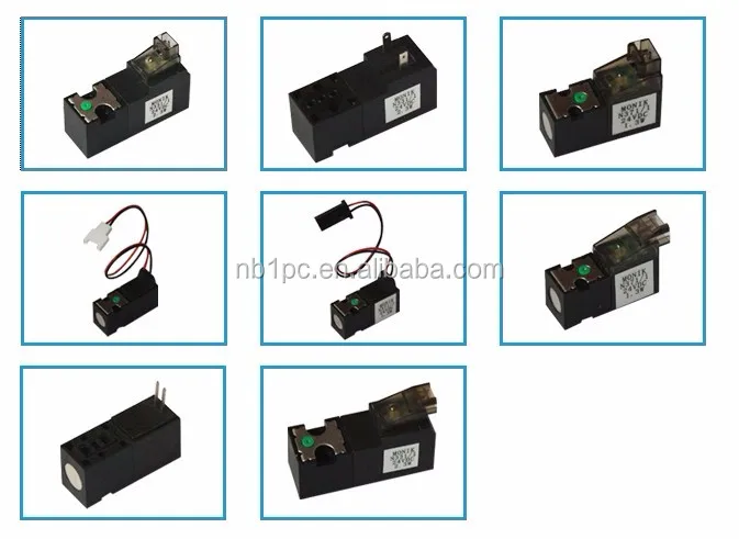 Mini 10MM Solenoid Valve for Sock Machine Wire Connector Type DC6V Small Nylon Sock Pilot Structure Manual Power