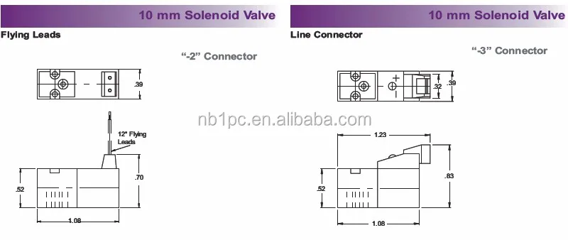 Mini 10MM Solenoid Valve for Sock Machine Wire Connector Type DC6V Small Nylon Sock Pilot Structure Manual Power