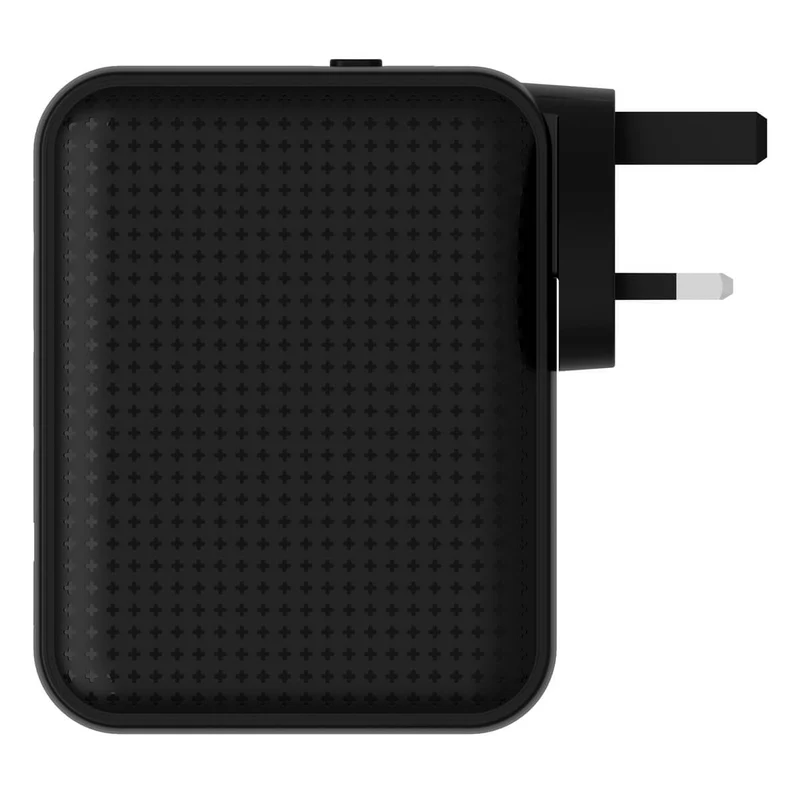 HyperJuice® 145 W USB-C GaN-Reiseladegerät mit 4 Anschlüssen, sicherheitsgeprüft – Schwarz