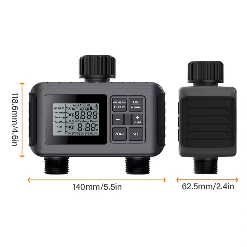 Smart Digital Drip Irrigation Controller Garden Watering Timer for Greenhouse Lawn Diaphragm Structure
