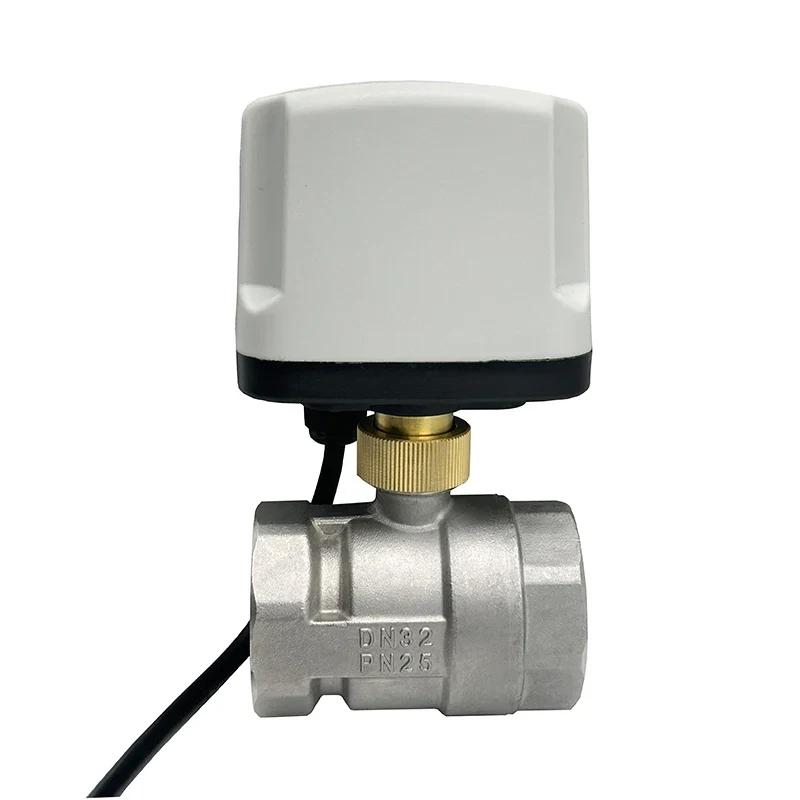 1/2" 3/4" 1" 1-1/4" Stainless Steel Electric Motorized Ball Valve 220V 12V 24V 3-Wire 2-Control for Water High Big Torque Motor