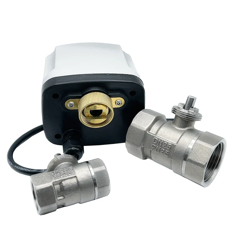 1/2" 3/4" 1" 1-1/4" Stainless Steel Electric Motorized Ball Valve 220V 12V 24V 3-Wire 2-Control for Water High Big Torque Motor