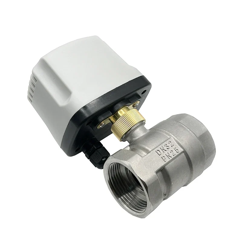 1/2" 3/4" 1" 1-1/4" Stainless Steel Electric Motorized Ball Valve 220V 12V 24V 3-Wire 2-Control for Water High Big Torque Motor