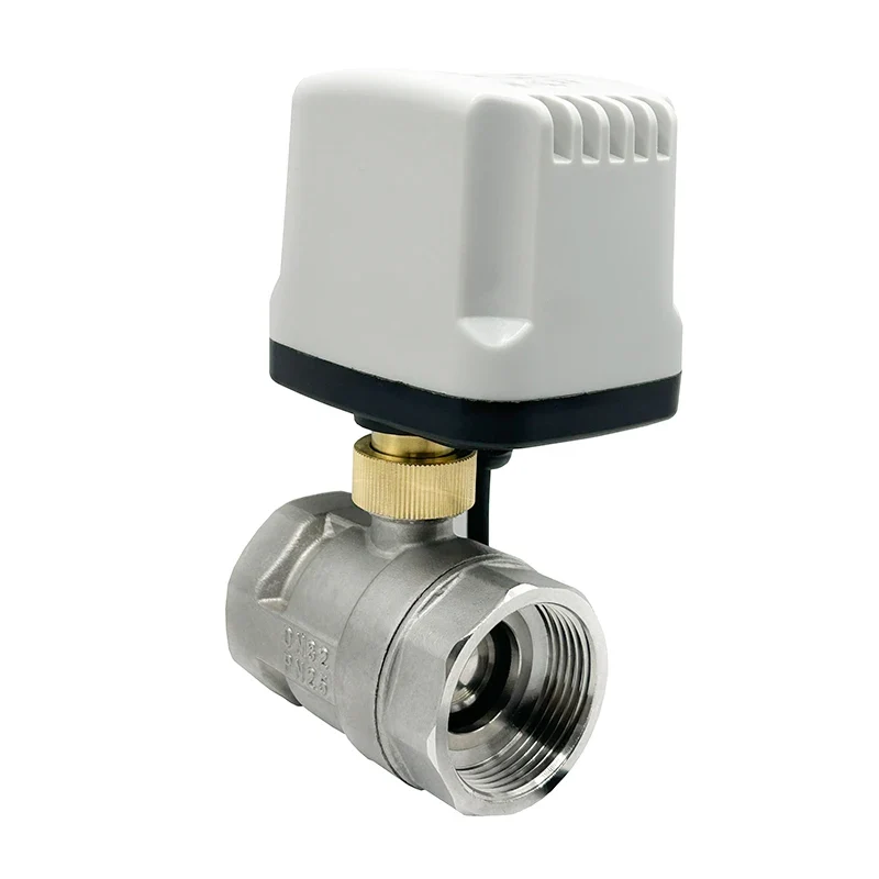 1/2" 3/4" 1" 1-1/4" Stainless Steel Electric Motorized Ball Valve 220V 12V 24V 3-Wire 2-Control for Water High Big Torque Motor