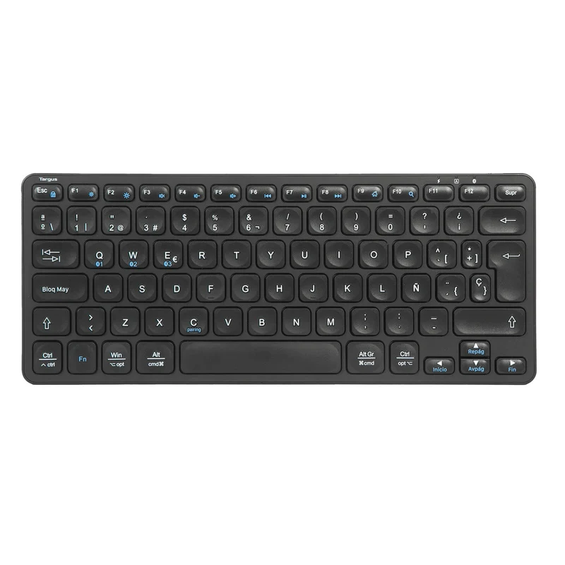 Kompakte antimikrobielle Multi-Device Bluetooth®-Tastatur (ES)