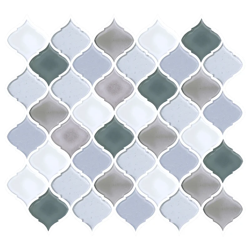 Modern Waterproof 3D Wall Sticker Peel and Stick Back Splashes for Kitchen Bathroom Home Decor IL-Proof Usage for Households