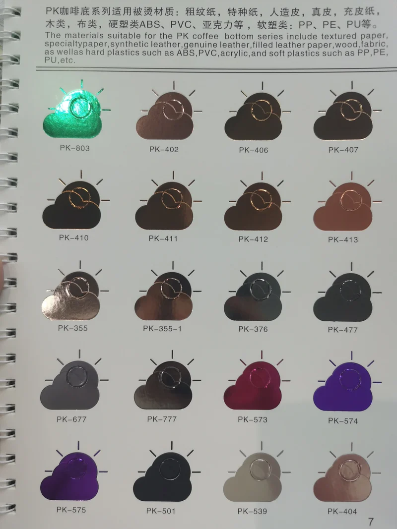 Hot Stamping Foil Transfer Printing Heat Transfer for Handbag Textile Leather t Shirt