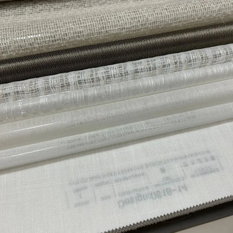 Hot Selling New Modern Hotel Sheer Curtain Fabric Sample 82 Types of Fabric Voile Transparent Tulle Curtains for the Living Room