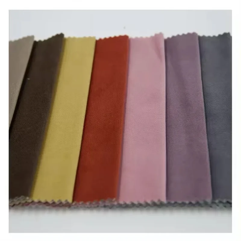 Factory Outlet Wholesale 100% Polyester Short Pile Plush Velvet Fabric Waterproof and Breathable Knitted Upholstery for Sofas