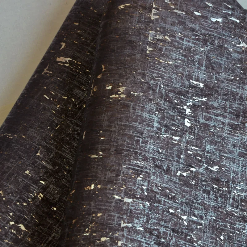 Mywind Free Sample Natural Aspen Gold Bottom Harvest Gold Luxury 100% Material 3D Design Home Decor Cork Wallcoverings