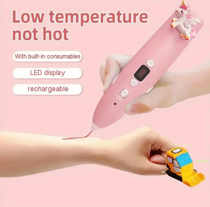 Christmas Gift Safe Low Temperature 3d Pen 3d Painting with LCD Display