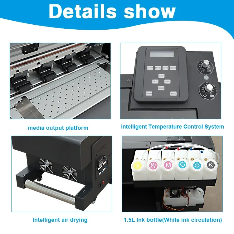 Inktime A3 Plus 30cm Semi-Automatic Dual Head DTF Printer XP600 DTF with Shaker and Dryer 2024 Model New Condition