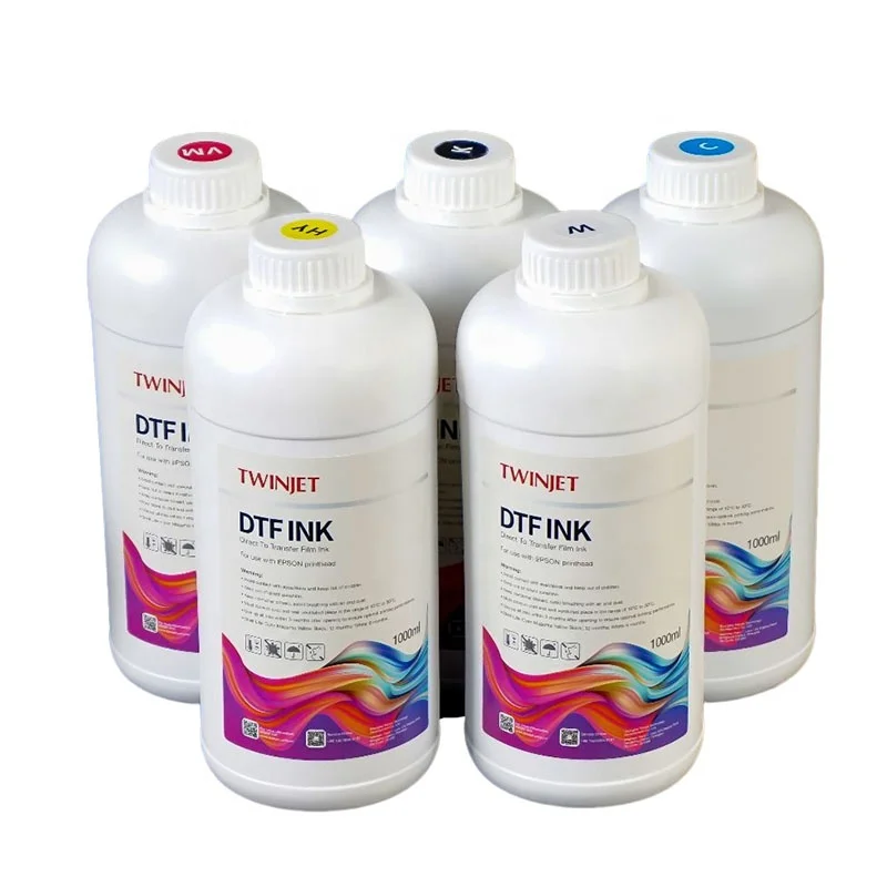 High Quality 1 Liter Bottle Dtf Printer Textile White DTF Ink for Eps I3200 Head