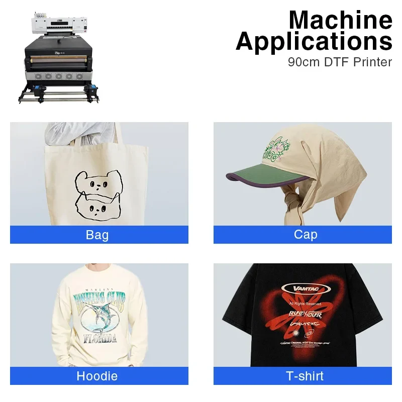 2025 Guangzhou Hot Sale 90cm DTF Printer with Epson L3200 1 Year Warranty Integrated High Demand Imaging Machine New Pigment