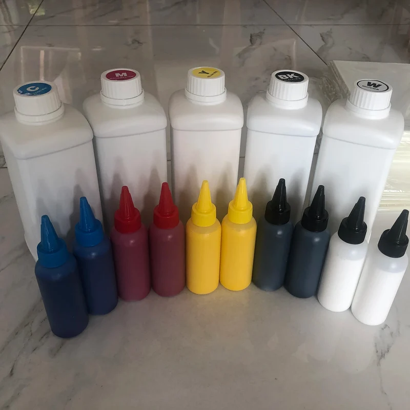 L805 L1800 P800 DX5 4720 I3200 T-shirt Transfers Printer Dtf Glitter Film Printing Textile Pigment Dtf Ink
