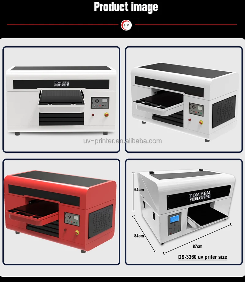 DOMSEM New A3 UV Sticker DTF Printer Inkjet Pet Film Sheet Sticker Uv Printing Machine