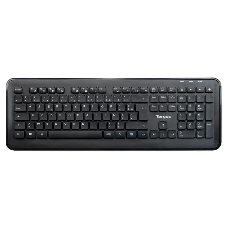 Targus® Kabellose Tastatur-Maus-Kombination in voller Größe - Schwarz (Französisch)