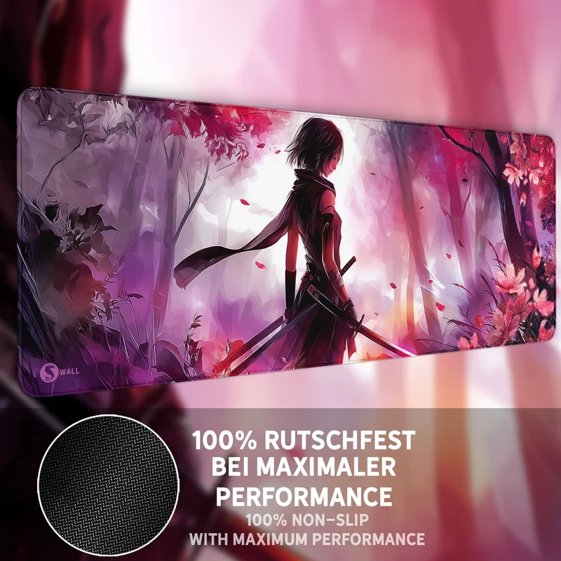 Gaming Mauspad XXL Sakura Blossom Blade 90x40 | 80x30 | 45x40 cm 4mm Premiumdicke