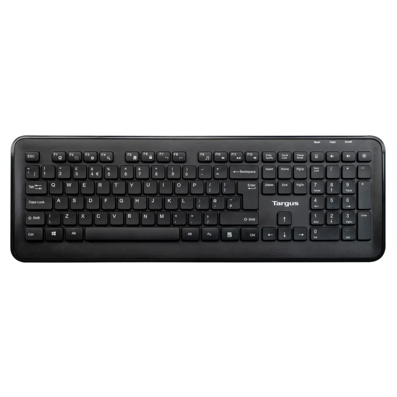 Targus® Kabellose Tastatur-Maus-Kombination in Standardgröße - Schwarz (Nordic)
