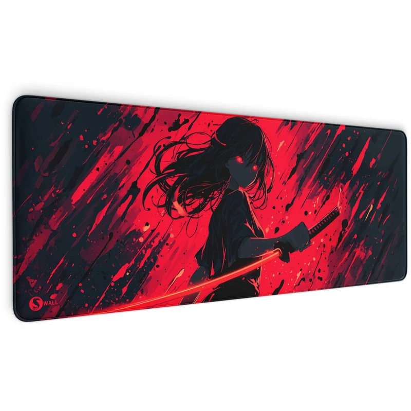 Gaming Mauspad XXL Katana Demon 90x40 | 80x30 | 45x40 cm 4mm Premiumdicke